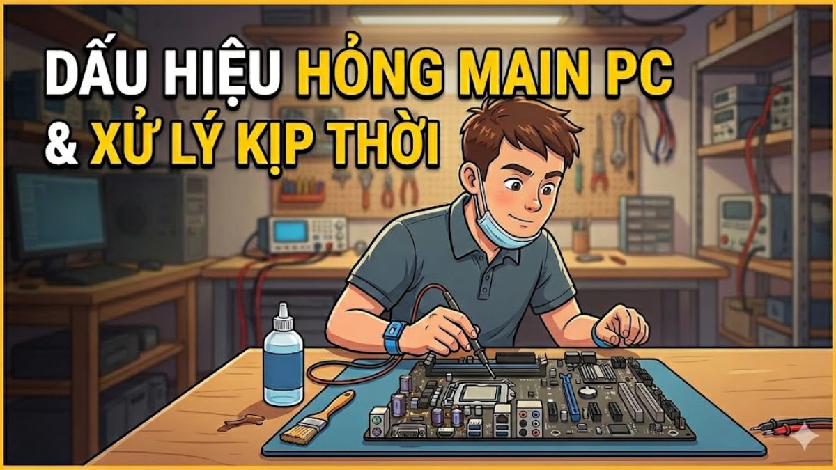 Nhận biết dấu hiệu hỏng main PC và xử lý kịp thời